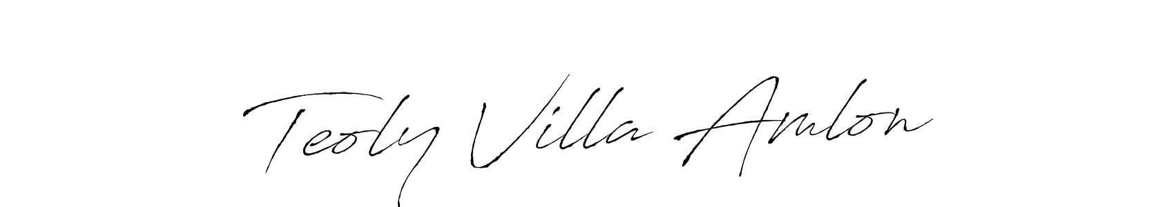 Make a short Teoly Villa Amlon signature style. Manage your documents anywhere anytime using Antro_Vectra. Create and add eSignatures, submit forms, share and send files easily. Teoly Villa Amlon signature style 6 images and pictures png
