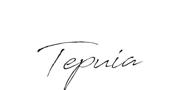 Use a signature maker to create a handwritten signature online. With this signature software, you can design (Antro_Vectra) your own signature for name Tepuia. Tepuia signature style 6 images and pictures png