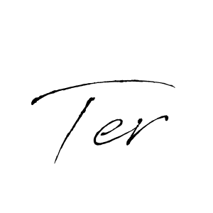 How to make Ter name signature. Use Antro_Vectra style for creating short signs online. This is the latest handwritten sign. Ter signature style 6 images and pictures png