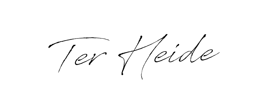 Make a beautiful signature design for name Ter Heide. With this signature (Antro_Vectra) style, you can create a handwritten signature for free. Ter Heide signature style 6 images and pictures png