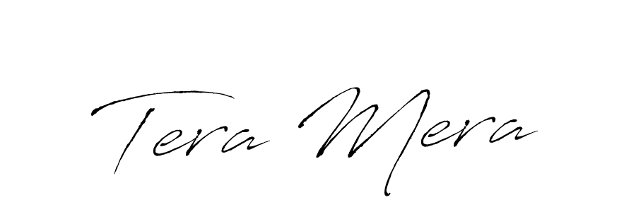 Also You can easily find your signature by using the search form. We will create Tera Mera name handwritten signature images for you free of cost using Antro_Vectra sign style. Tera Mera signature style 6 images and pictures png