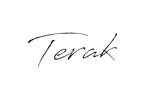 Antro_Vectra is a professional signature style that is perfect for those who want to add a touch of class to their signature. It is also a great choice for those who want to make their signature more unique. Get Terak name to fancy signature for free. Terak signature style 6 images and pictures png