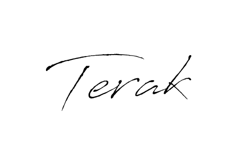 How to make Terak name signature. Use Antro_Vectra style for creating short signs online. This is the latest handwritten sign. Terak signature style 6 images and pictures png