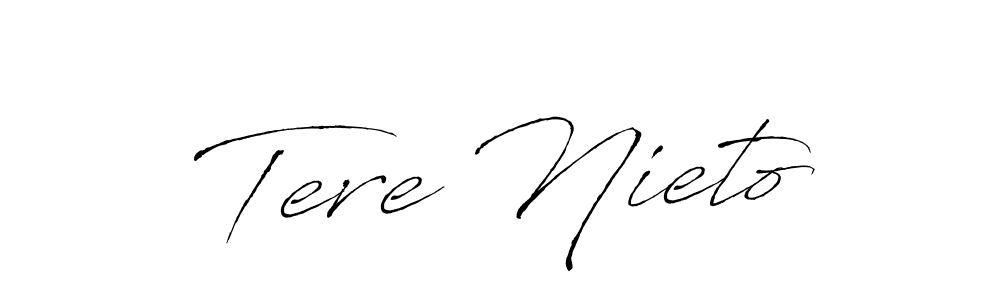Make a beautiful signature design for name Tere Nieto. With this signature (Antro_Vectra) style, you can create a handwritten signature for free. Tere Nieto signature style 6 images and pictures png