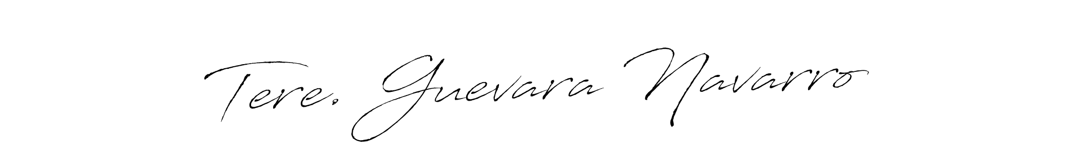 Make a beautiful signature design for name Tere. Guevara Navarro. With this signature (Antro_Vectra) style, you can create a handwritten signature for free. Tere. Guevara Navarro signature style 6 images and pictures png
