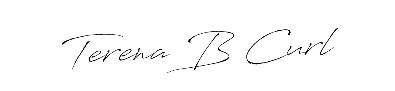 Make a beautiful signature design for name Terena B Curl. With this signature (Antro_Vectra) style, you can create a handwritten signature for free. Terena B Curl signature style 6 images and pictures png