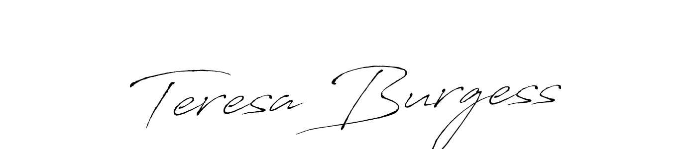 Antro_Vectra is a professional signature style that is perfect for those who want to add a touch of class to their signature. It is also a great choice for those who want to make their signature more unique. Get Teresa Burgess name to fancy signature for free. Teresa Burgess signature style 6 images and pictures png