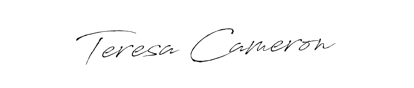 Make a beautiful signature design for name Teresa Cameron. With this signature (Antro_Vectra) style, you can create a handwritten signature for free. Teresa Cameron signature style 6 images and pictures png