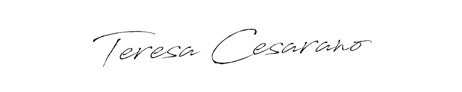 The best way (Antro_Vectra) to make a short signature is to pick only two or three words in your name. The name Teresa Cesarano include a total of six letters. For converting this name. Teresa Cesarano signature style 6 images and pictures png