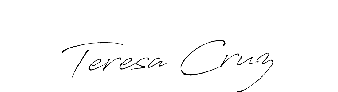 Create a beautiful signature design for name Teresa Cruz. With this signature (Antro_Vectra) fonts, you can make a handwritten signature for free. Teresa Cruz signature style 6 images and pictures png