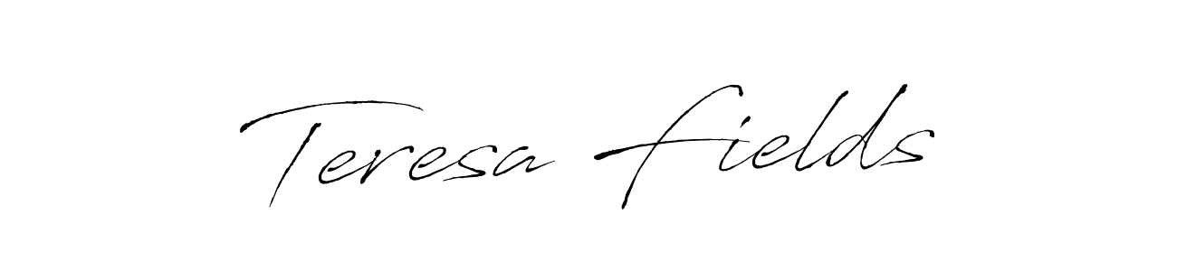 Teresa Fields stylish signature style. Best Handwritten Sign (Antro_Vectra) for my name. Handwritten Signature Collection Ideas for my name Teresa Fields. Teresa Fields signature style 6 images and pictures png