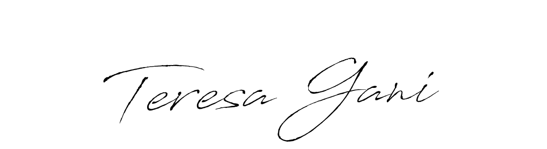 Teresa Gani stylish signature style. Best Handwritten Sign (Antro_Vectra) for my name. Handwritten Signature Collection Ideas for my name Teresa Gani. Teresa Gani signature style 6 images and pictures png