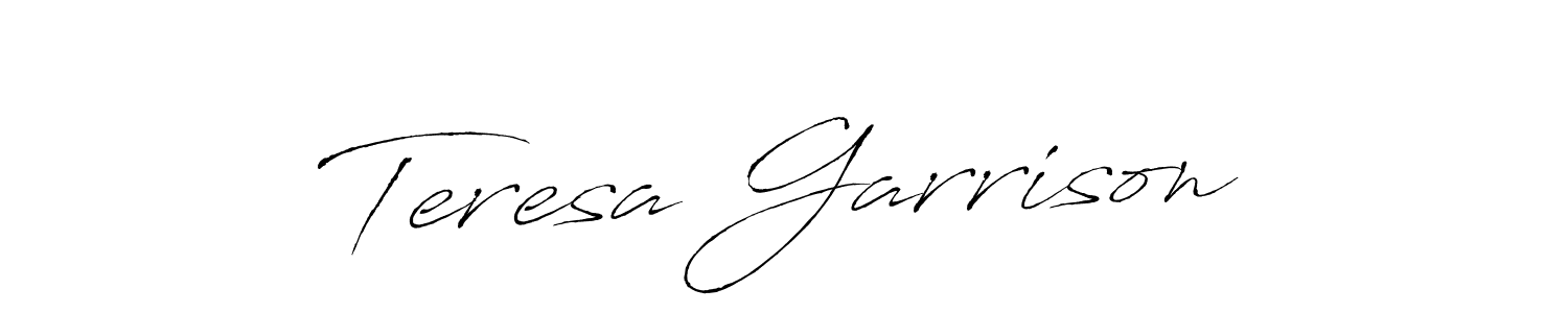 How to make Teresa Garrison name signature. Use Antro_Vectra style for creating short signs online. This is the latest handwritten sign. Teresa Garrison signature style 6 images and pictures png