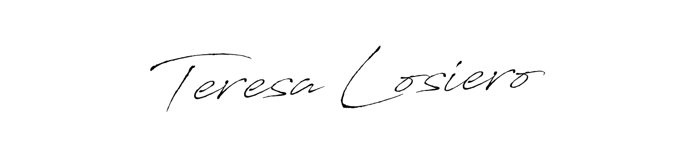 Make a beautiful signature design for name Teresa Losiero. With this signature (Antro_Vectra) style, you can create a handwritten signature for free. Teresa Losiero signature style 6 images and pictures png