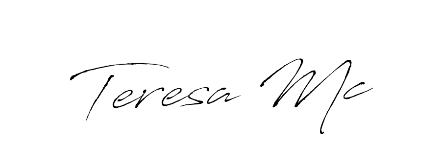 Design your own signature with our free online signature maker. With this signature software, you can create a handwritten (Antro_Vectra) signature for name Teresa Mc. Teresa Mc signature style 6 images and pictures png