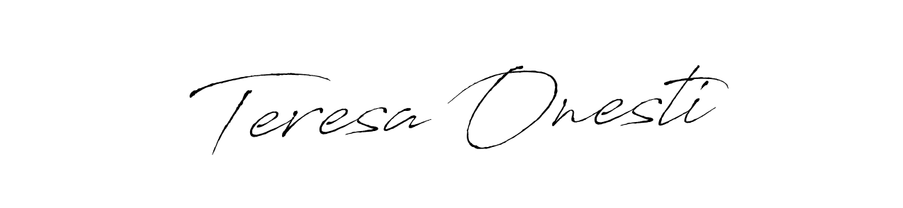 Teresa Onesti stylish signature style. Best Handwritten Sign (Antro_Vectra) for my name. Handwritten Signature Collection Ideas for my name Teresa Onesti. Teresa Onesti signature style 6 images and pictures png