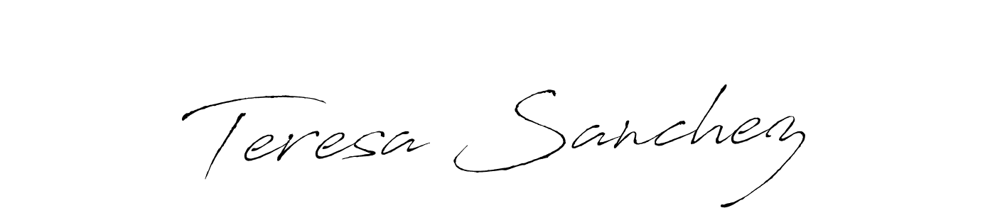Make a beautiful signature design for name Teresa Sanchez. With this signature (Antro_Vectra) style, you can create a handwritten signature for free. Teresa Sanchez signature style 6 images and pictures png