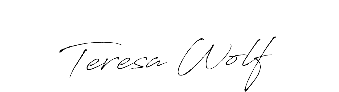 Make a short Teresa Wolf signature style. Manage your documents anywhere anytime using Antro_Vectra. Create and add eSignatures, submit forms, share and send files easily. Teresa Wolf signature style 6 images and pictures png