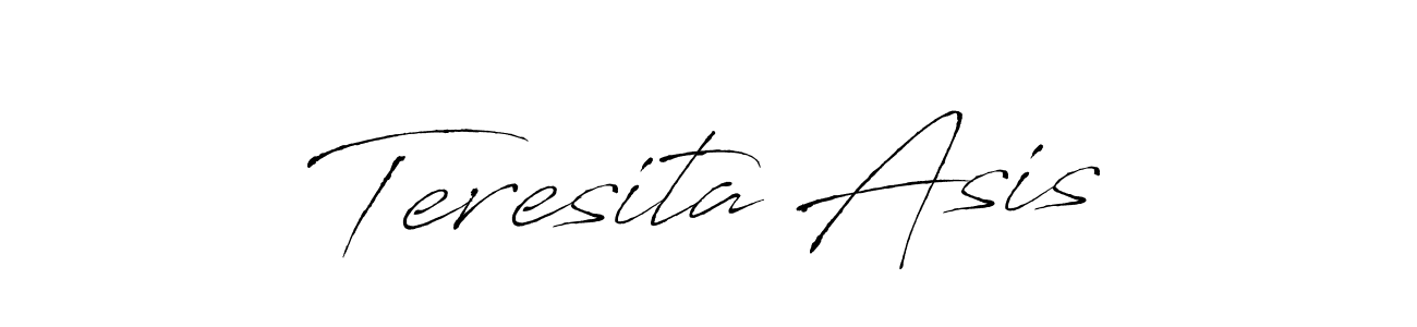 Design your own signature with our free online signature maker. With this signature software, you can create a handwritten (Antro_Vectra) signature for name Teresita Asis. Teresita Asis signature style 6 images and pictures png