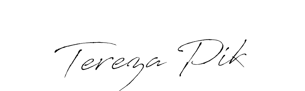 The best way (Antro_Vectra) to make a short signature is to pick only two or three words in your name. The name Tereza Pik include a total of six letters. For converting this name. Tereza Pik signature style 6 images and pictures png