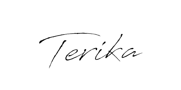if you are searching for the best signature style for your name Terika. so please give up your signature search. here we have designed multiple signature styles  using Antro_Vectra. Terika signature style 6 images and pictures png