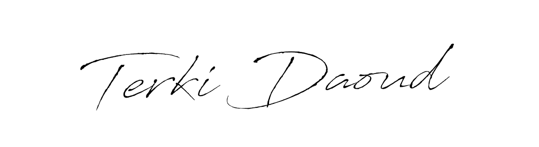 Make a beautiful signature design for name Terki Daoud. Use this online signature maker to create a handwritten signature for free. Terki Daoud signature style 6 images and pictures png