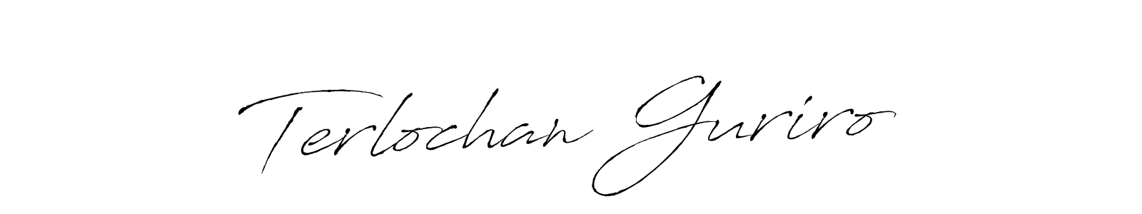 Design your own signature with our free online signature maker. With this signature software, you can create a handwritten (Antro_Vectra) signature for name Terlochan Guriro. Terlochan Guriro signature style 6 images and pictures png