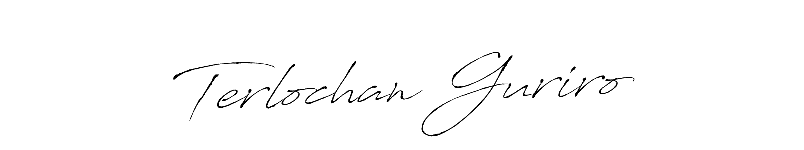 Design your own signature with our free online signature maker. With this signature software, you can create a handwritten (Antro_Vectra) signature for name Terlochan Guriro. Terlochan Guriro signature style 6 images and pictures png