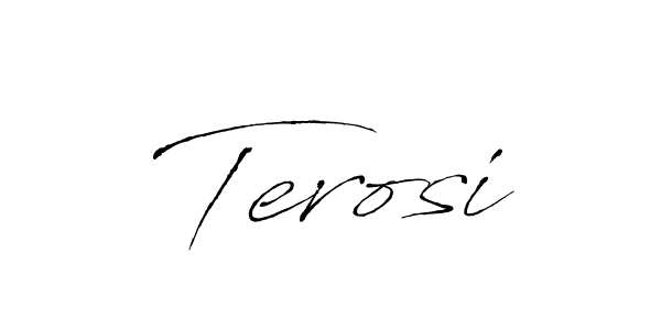 Make a beautiful signature design for name Terosi. With this signature (Antro_Vectra) style, you can create a handwritten signature for free. Terosi signature style 6 images and pictures png