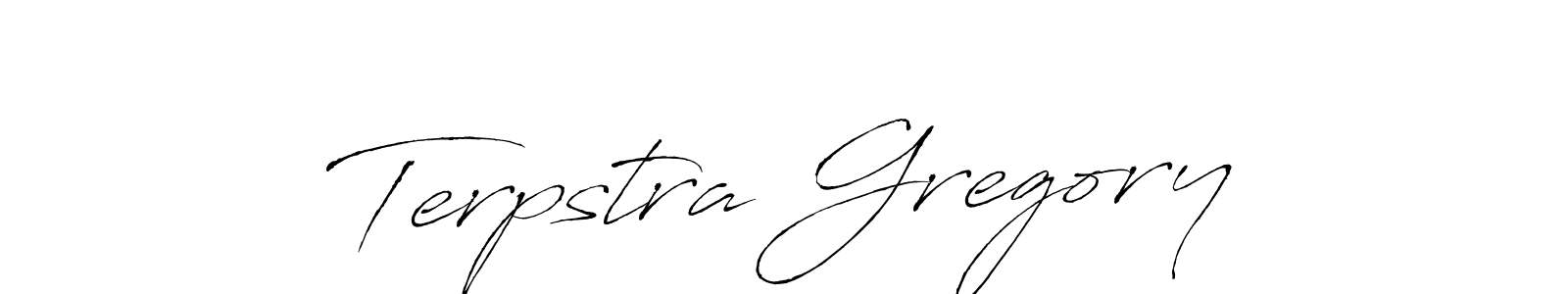 You should practise on your own different ways (Antro_Vectra) to write your name (Terpstra Gregory) in signature. don't let someone else do it for you. Terpstra Gregory signature style 6 images and pictures png