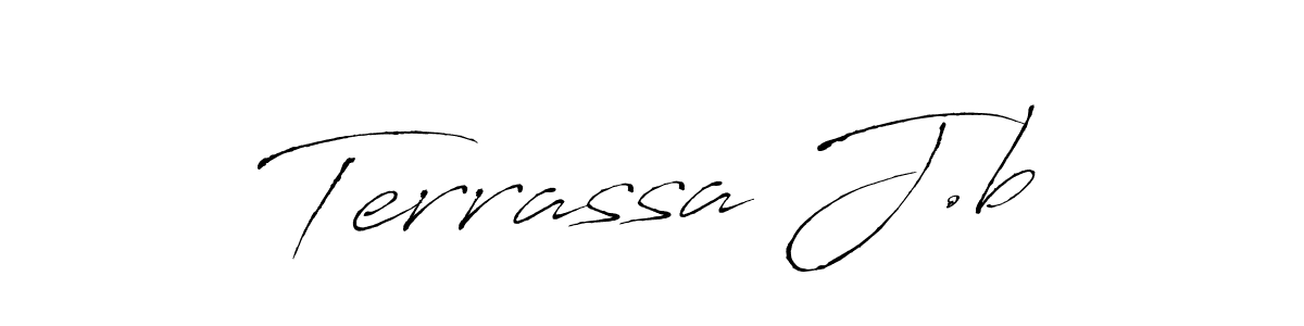 The best way (Antro_Vectra) to make a short signature is to pick only two or three words in your name. The name Terrassa J.b include a total of six letters. For converting this name. Terrassa J.b signature style 6 images and pictures png