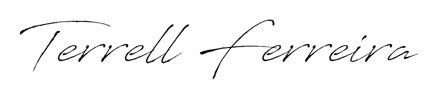 A stylish, flowing autograph style designed for name Terrell Ferreira using Antro_Vectra typography. Perfect for digital creative projects. Terrell Ferreira signature style 6 images and pictures png