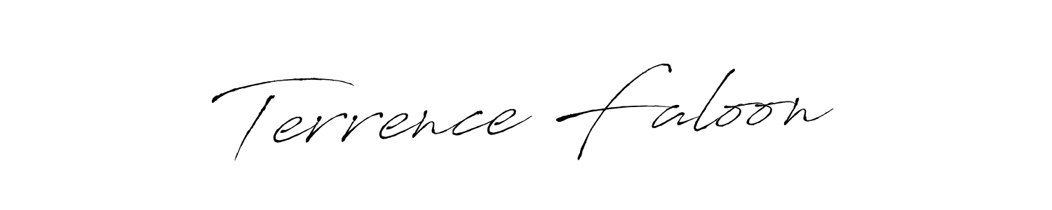 Make a beautiful signature design for name Terrence Faloon. With this signature (Antro_Vectra) style, you can create a handwritten signature for free. Terrence Faloon signature style 6 images and pictures png