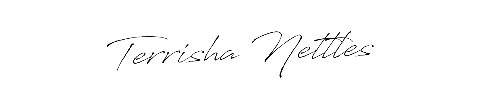 It looks lik you need a new signature style for name Terrisha Nettles. Design unique handwritten (Antro_Vectra) signature with our free signature maker in just a few clicks. Terrisha Nettles signature style 6 images and pictures png