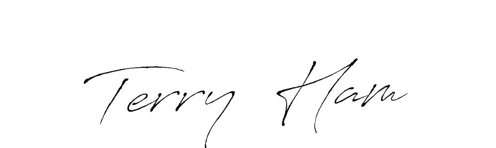 How to make Terry  Ham signature? Antro_Vectra is a professional autograph style. Create handwritten signature for Terry  Ham name. Terry  Ham signature style 6 images and pictures png
