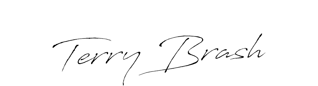 Terry Brash stylish signature style. Best Handwritten Sign (Antro_Vectra) for my name. Handwritten Signature Collection Ideas for my name Terry Brash. Terry Brash signature style 6 images and pictures png