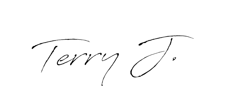 Create a beautiful signature design for name Terry J.. With this signature (Antro_Vectra) fonts, you can make a handwritten signature for free. Terry J. signature style 6 images and pictures png