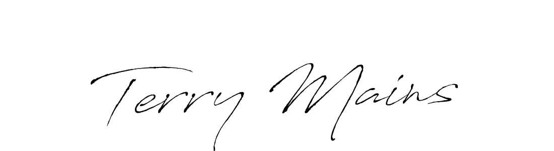You should practise on your own different ways (Antro_Vectra) to write your name (Terry Mains) in signature. don't let someone else do it for you. Terry Mains signature style 6 images and pictures png