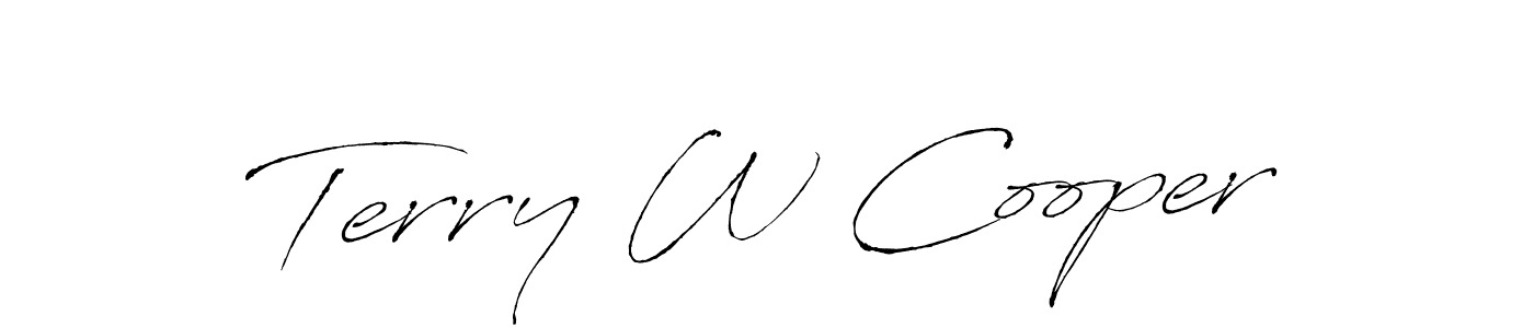 Create a beautiful signature design for name Terry W Cooper. With this signature (Antro_Vectra) fonts, you can make a handwritten signature for free. Terry W Cooper signature style 6 images and pictures png