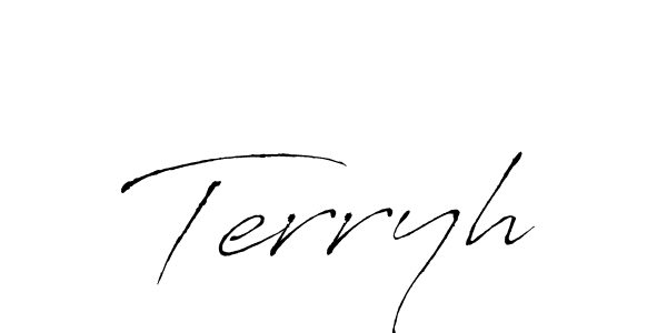 Use a signature maker to create a handwritten signature online. With this signature software, you can design (Antro_Vectra) your own signature for name Terryh. Terryh signature style 6 images and pictures png