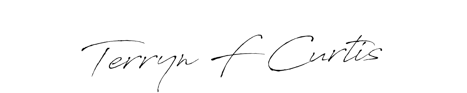 Create a beautiful signature design for name Terryn F Curtis. With this signature (Antro_Vectra) fonts, you can make a handwritten signature for free. Terryn F Curtis signature style 6 images and pictures png