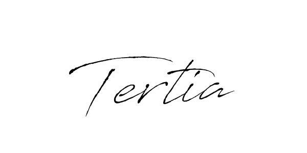 Antro_Vectra is a professional signature style that is perfect for those who want to add a touch of class to their signature. It is also a great choice for those who want to make their signature more unique. Get Tertia name to fancy signature for free. Tertia signature style 6 images and pictures png