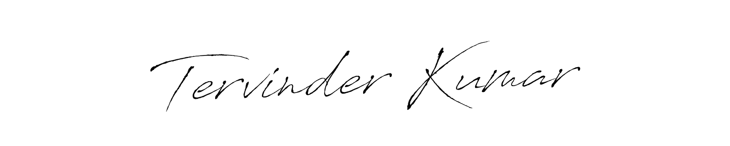 How to make Tervinder Kumar name signature. Use Antro_Vectra style for creating short signs online. This is the latest handwritten sign. Tervinder Kumar signature style 6 images and pictures png