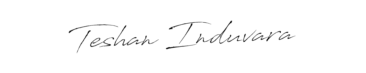 Make a beautiful signature design for name Teshan Induvara. Use this online signature maker to create a handwritten signature for free. Teshan Induvara signature style 6 images and pictures png