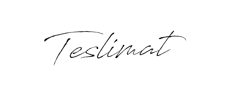 How to make Teslimat signature? Antro_Vectra is a professional autograph style. Create handwritten signature for Teslimat name. Teslimat signature style 6 images and pictures png