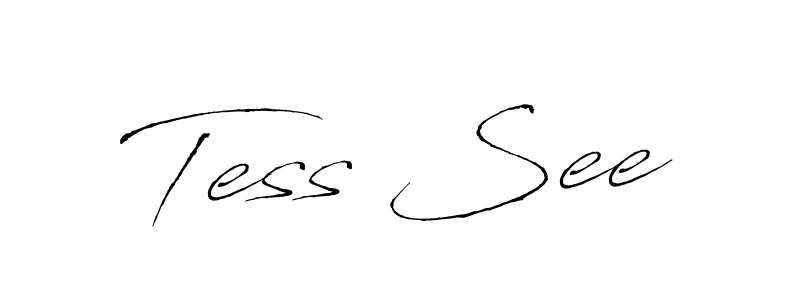 Design your own signature with our free online signature maker. With this signature software, you can create a handwritten (Antro_Vectra) signature for name Tess See. Tess See signature style 6 images and pictures png