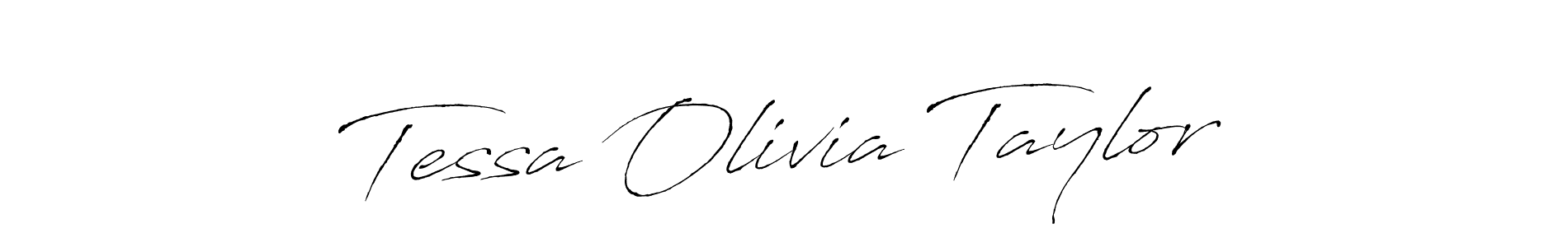 How to make Tessa Olivia Taylor name signature. Use Antro_Vectra style for creating short signs online. This is the latest handwritten sign. Tessa Olivia Taylor signature style 6 images and pictures png