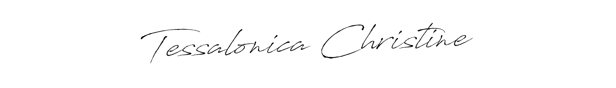 The best way (Antro_Vectra) to make a short signature is to pick only two or three words in your name. The name Tessalonica Christine include a total of six letters. For converting this name. Tessalonica Christine signature style 6 images and pictures png