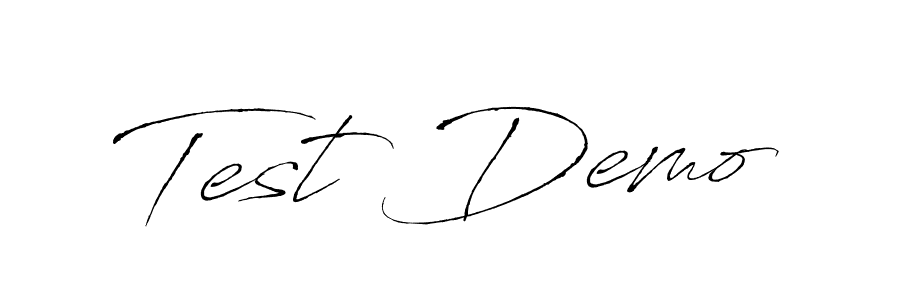 You should practise on your own different ways (Antro_Vectra) to write your name (Test Demo) in signature. don't let someone else do it for you. Test Demo signature style 6 images and pictures png