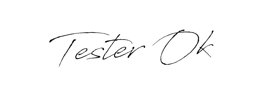 Create a beautiful signature design for name Tester Ok. With this signature (Antro_Vectra) fonts, you can make a handwritten signature for free. Tester Ok signature style 6 images and pictures png